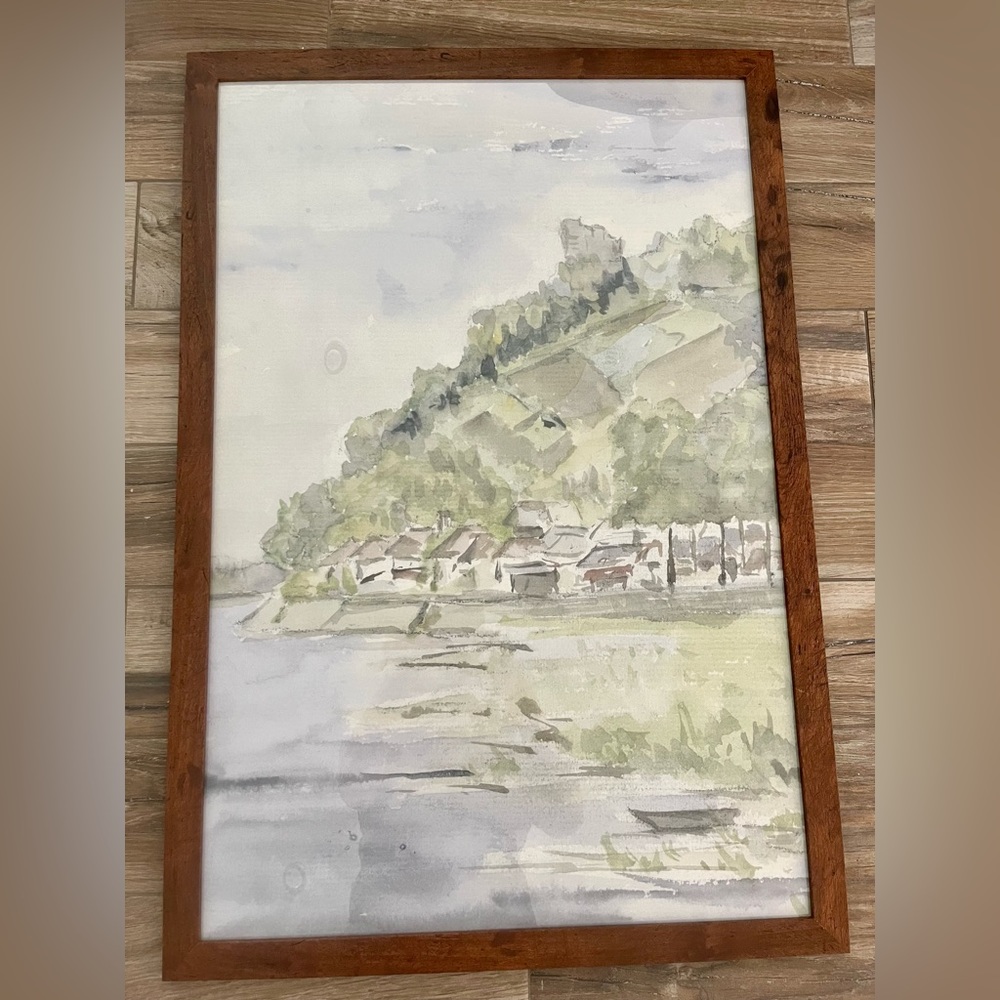 High quality artwork in honey finished frame